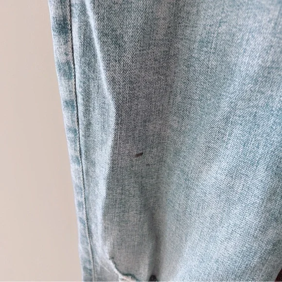 Express Straight Ankle Jeans – Distressed Light Wash Denim Size 8 - Picture 6 of 7